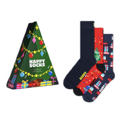 Gift Set 3-Pack Holiday Tree Socks box Happy Socks - P001739