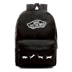 VANS Realm Rucksack - VN0A3UI6BLK - Custom Cats