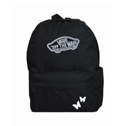 Vans Old Skool Classic Backpack Black VN000H4YBLK1 + Custom Butterfly