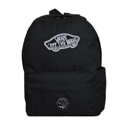 Vans Old Skool Classic Backpack Black VN000H4YBLK1 + Custom Silver Rose