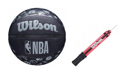 Wilson NBA All Team Outdoor Basketball - WTB1300XBNBA + Pump