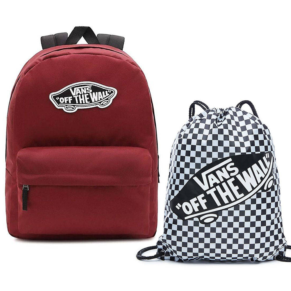 Vans realm clearance backpack red