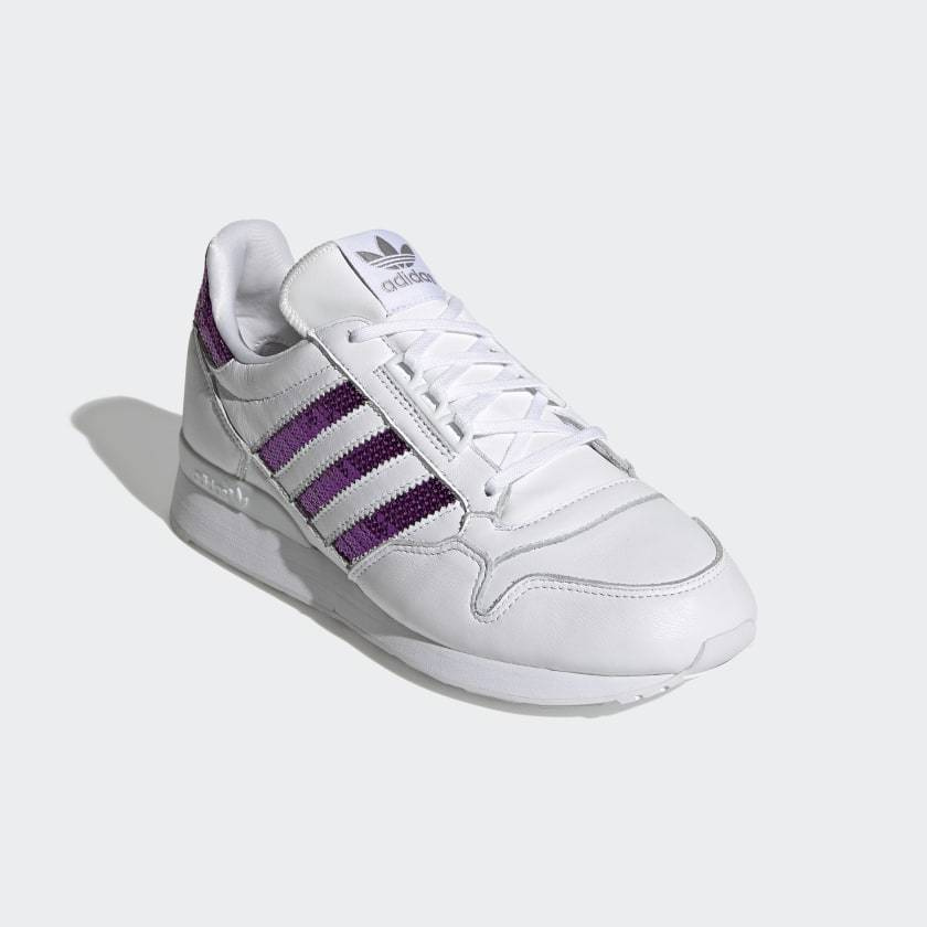 Women s Shoes Adidas Originals ZX 500 Cloud White Shock Purple G55663