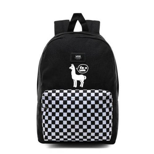  Vans Realm Backpack New Skool Checkerboard VN0002TL2OB + Custom Lama