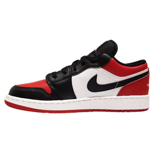 Air Jordan 1 Low GS Bred Toe - 553560-612