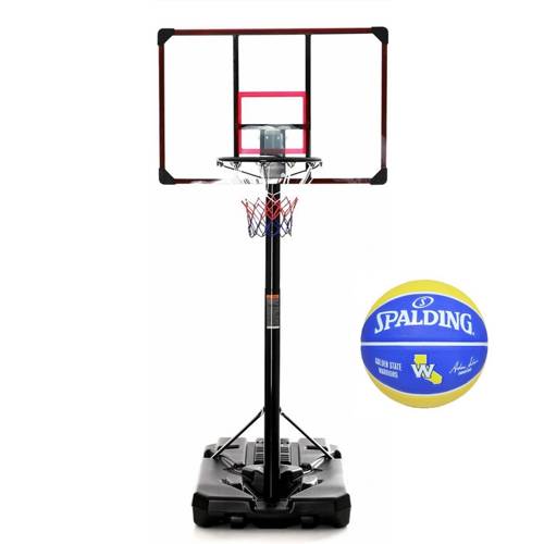 Basketball-Set DELUX 305 cm  + Spalding NBA Team Golden State Warriors