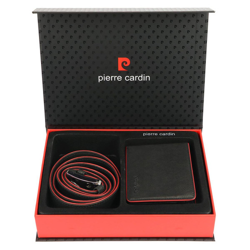 Gift set leather wallet + belt Pierre Cardin - ZG-104