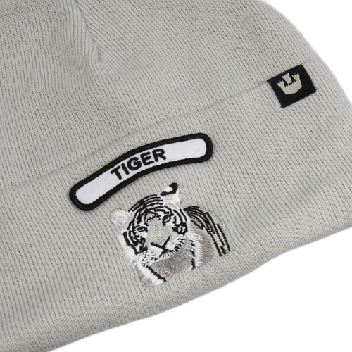 Goorin Bros. Soft Rock Tiger Beanie Winter Hat Silver - 107-1798-SIL