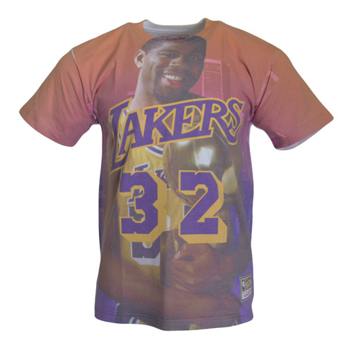 Los Angeles Lakers City Pride M&N Magic Johnson T-shirt - BMTRKT18007-LALPURPEJH