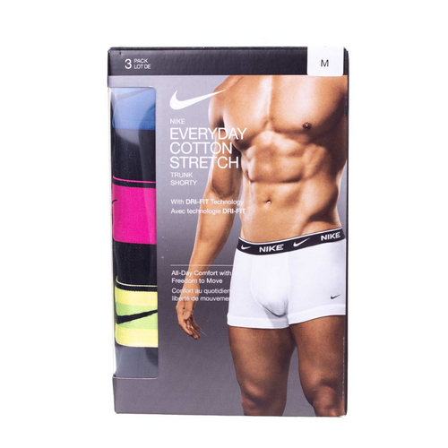 Men's boxer briefs 3 pack Nike Trunk 3PK  Black - 0000KE1008-MT3