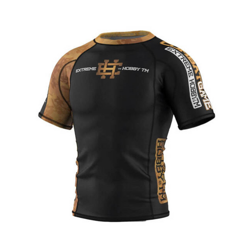 Men's rash guard black Extreme Hobby Golden Warrior