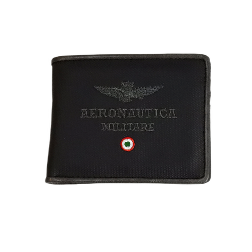 Men's wallet Aeronautica Militare City Black for gift - AM-337-NERO