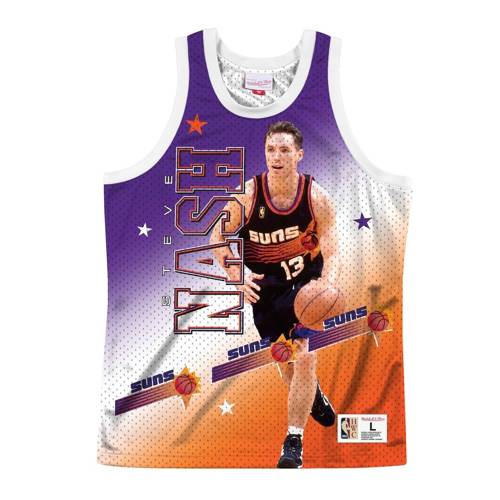Mitchell & Ness NBA Behind The Back Tank Phoenix Suns - Steve Nash - MSTKMI19002-PSUWHITSNA