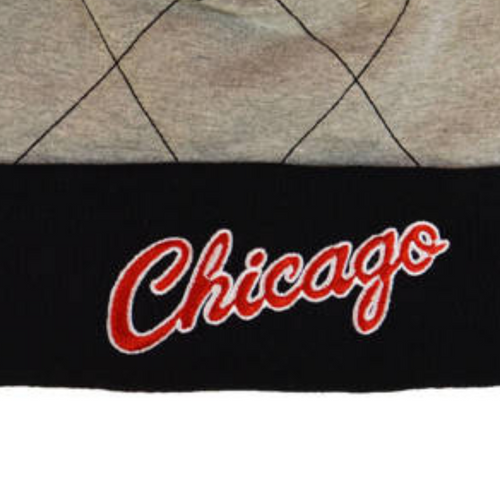 Mitchell & Ness NBA Quilted Pom Beanie HWC Chicago Bulls