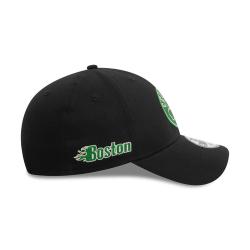 New Era 9FORTY NBA Boston Celtics Metallic Black Adjustable Cap - 60580840