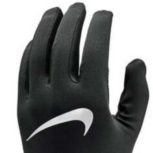 Nike Miler Black Running Gloves with Swoosh - N.RG.L4.042