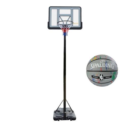 Portable Basketball stand MASTER Area 305 - MASSPSB-21 + Spalding Ball
