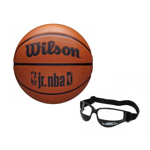 Set of Wilson JR NBA WNBA DVR Logo Basketball + Dribble Specs No Look Basketball Eye Glass Goggles