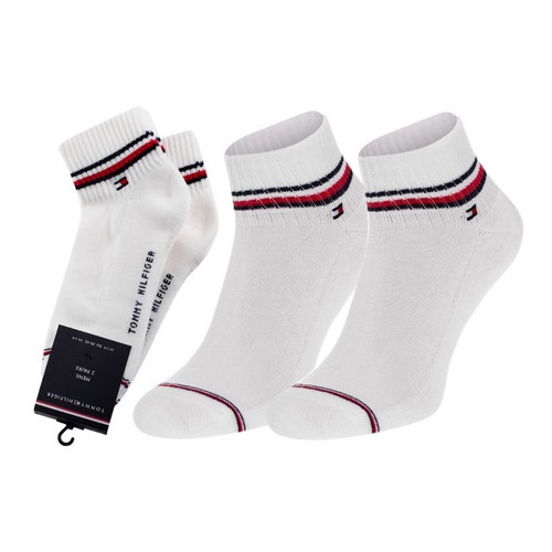 Tommy Hilfiger Men Iconic Quarter Socks 3-pack White - 100001094-300