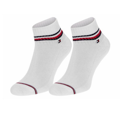 Tommy Hilfiger Men Iconic Quarter Socks 3-pack White - 100001094-300