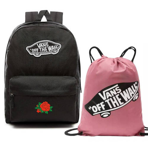 VANS Realm Rucksack | VN0A3UI6BLK + Benched Bag