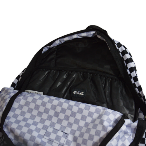 Vans Old Skool Check Backpack White-Black VN000H4XY281 + Custom Little Red Roses