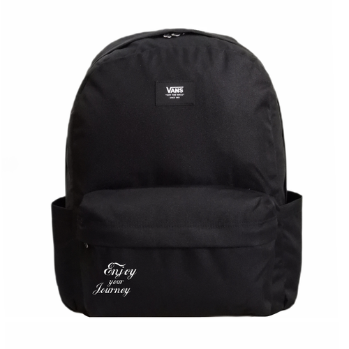 Vans Old Skool Classic Backpack Black VN000H4WBLK1 + Custom Enjoy Your Journey