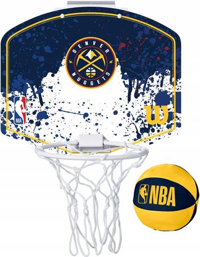 Wilson NBA Team Mini Hoop Denver Nuggets for Kids - WTBA1302DEN