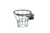 Basketball Rim + Spalding NBA Silver Basketball Outdoor 