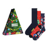 Gift Set 3-Pack Holiday Tree Socks box Happy Socks - P001739