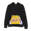 Mitchell & Ness NBA Cropped Logo Los Angeles Lakers Hoody - BMPHINTL909-LALBLCK