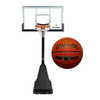 Set to Basketball Portable Stand OneTeam + Spalding TF GOLD Series Ball