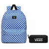 Vans Old Skool III Victoria Blue Check Rucksack - VN0A3I6RZZ4 + Pencil Pouch