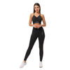 Women's seamless black sport leggings Carpatree Allure - CP-ASL-SB