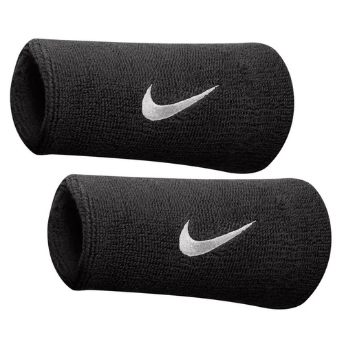 Nike Swoosh 2 pieces Black Wristband - N.NN.05.010.OS