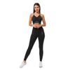 Women's seamless black sport leggings Carpatree Allure - CP-ASL-SB