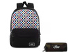 Vans Glitter Check Realm Batoh - VN0A48HGUX9 + Pancil Pouch