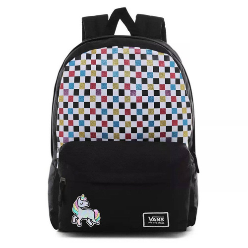 Vans Glitter Check Realm Rucksack Custom Rose - VN0A48HGUX9