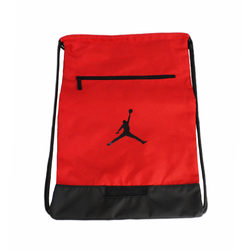 Sports bag unisex red for school and trainings Air Jordan Sport Gym Sack - 9A0746-R78