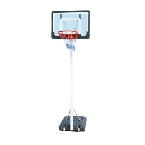 Spartan Portable Basketball Stand - 1158 + Wilson Basketball