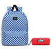 Vans Old Skool III Victoria Blue Check Rucksack - VN0A3I6RZZ4