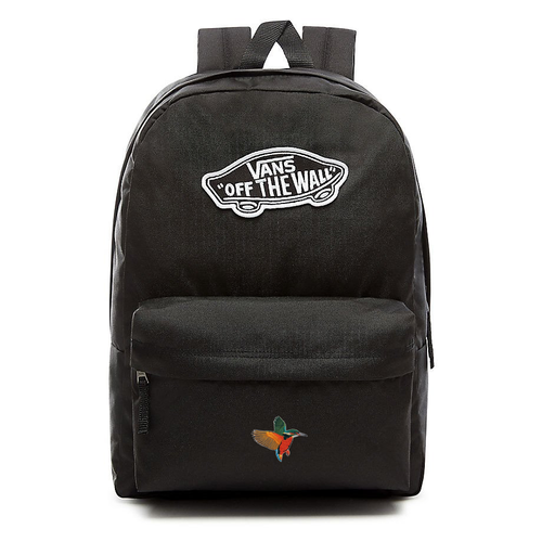 VANS Realm Backpack black VN0A3UI6BLK + Custom Bird Orange