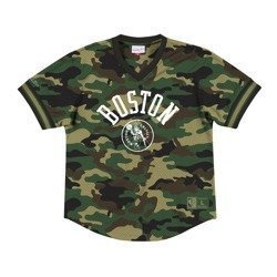 Mitchell & Ness NBA Boston Celtics Camo Mesh V-Neck T-Shirt