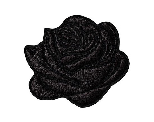 Patch per abbigliamento Black Rose Rosa