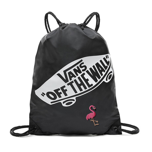 Vans Benched Bag onyx black schwarz Gymsack Rave Turnbeutel gymsac custom Flaming VN000SUF158