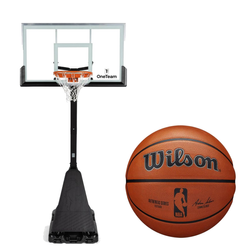 Basketball set for garden OneTeam adjustable Wilson NBA Authentic ball