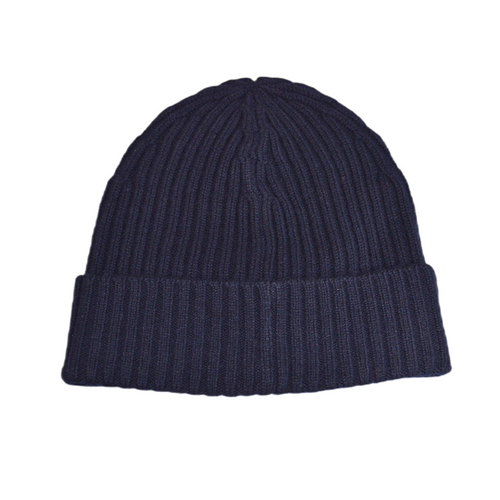 Winter hat Hugo Boss Knitted Beanie Cap Blue - 50495778-410