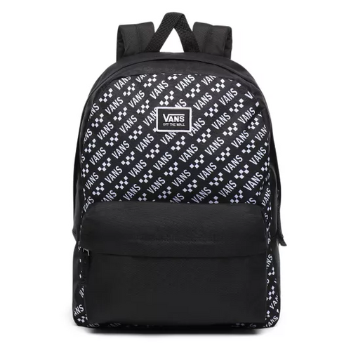 Vans Realm Black-Brand Striper Rucksack - VN0A3UI7W07