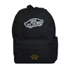 Vans Old Skool Classic Backpack Black VN000H4YBLK1 + Custom Gold Crown