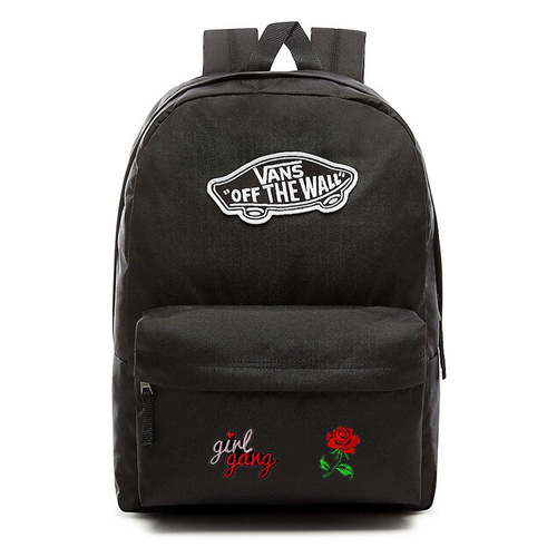 VANS Realm Rucksack Custom Girl Gang Rose - VN0A3UI6BLK